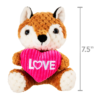 Forma de celebrar el día de San Valentín de peluche de Zorro de 7.5" - Imagen 4