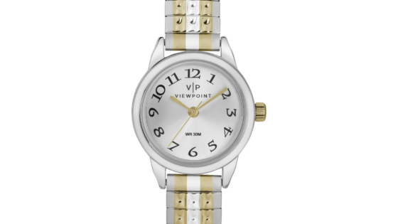 Timex Reloj para mujer de 22 mm con esfera plateada