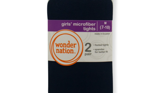 Paquete de 2 medias opacas para niñas de Wonder Nation