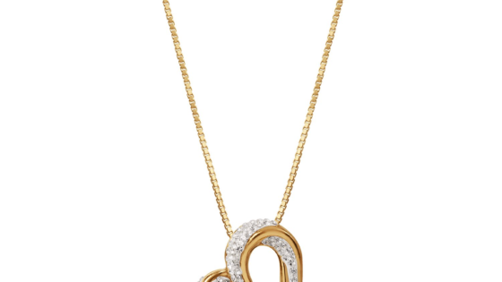 Brilliance Fine Jewelry - Collar con colgante de corazón deslizante