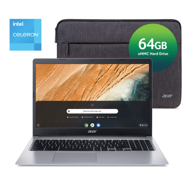 Acer Chromebook 315, 15,6" HD, Color plata pura