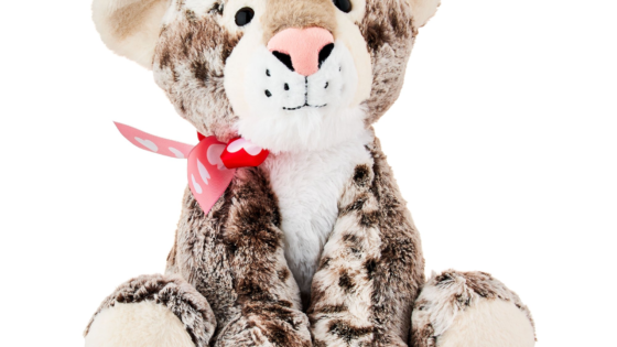 Forma de celebrar el día de San Valentín de peluche de leopardo de 14"