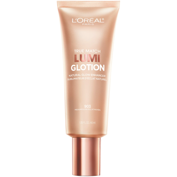 L'Oreal Paris partido Lumi Glotion potenciador de brillo natural, Medio, 1.35 fl oz