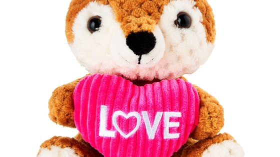 Forma de celebrar el día de San Valentín de peluche de Zorro de 7.5"