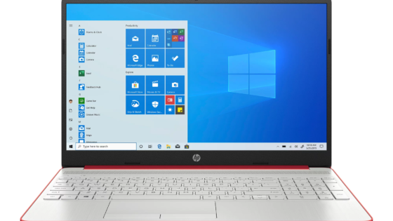 Portátil HP de 15,6", Intel plata, rojo escarlata