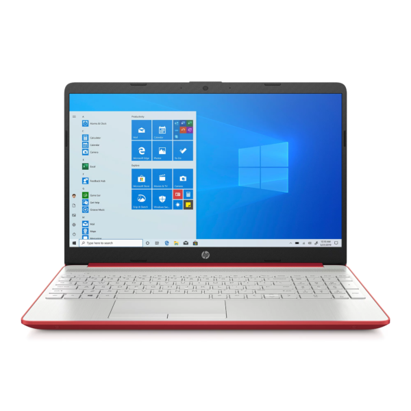 Portátil HP de 15,6", Intel plata, rojo escarlata