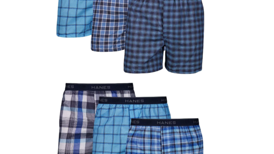 Hanes Value Pack Boxers tejidos para hombre, paquete de 6