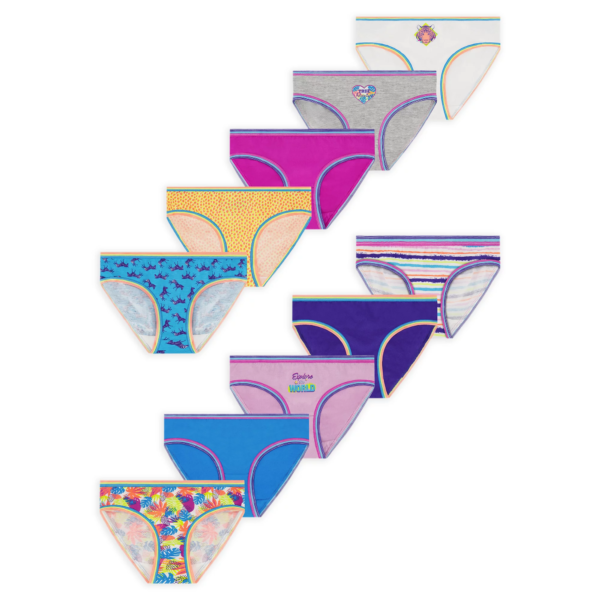 Calzoncillos Wonder Nation para niñas, paquete de 10