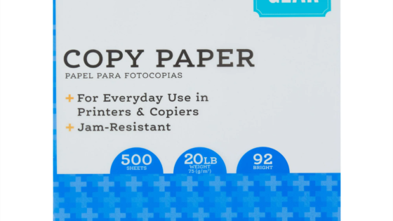 Papel de copia Pen+Gear, 8,5" x 11", 92 brillante, 20 libras, 1 resma (500 hojas)