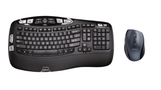 Combinación de teclado y mouse inalámbricos Logitech Comfort negro