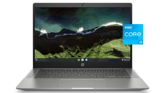 Chromebook HP de 14", Intel i3-115G4, 4 GB de RAM, SSD de 128 GB, plateado