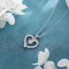 Billie Bijoux Collares de plata con dije de corazón de amor - Imagen 3