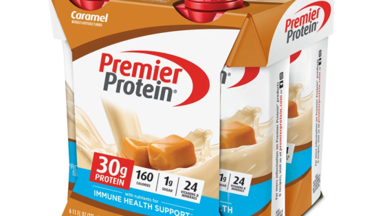 Batido de proteína Premier caramelo, 30 g de proteína